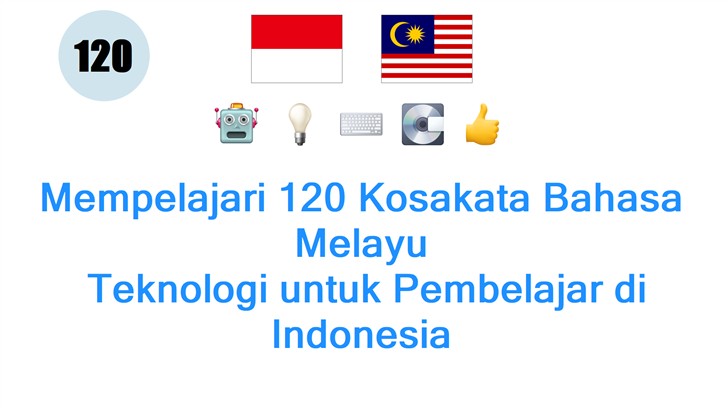 Mempelajari 120 Kosakata Bahasa Melayu: Teknologi untuk Pembelajar di Indonesia